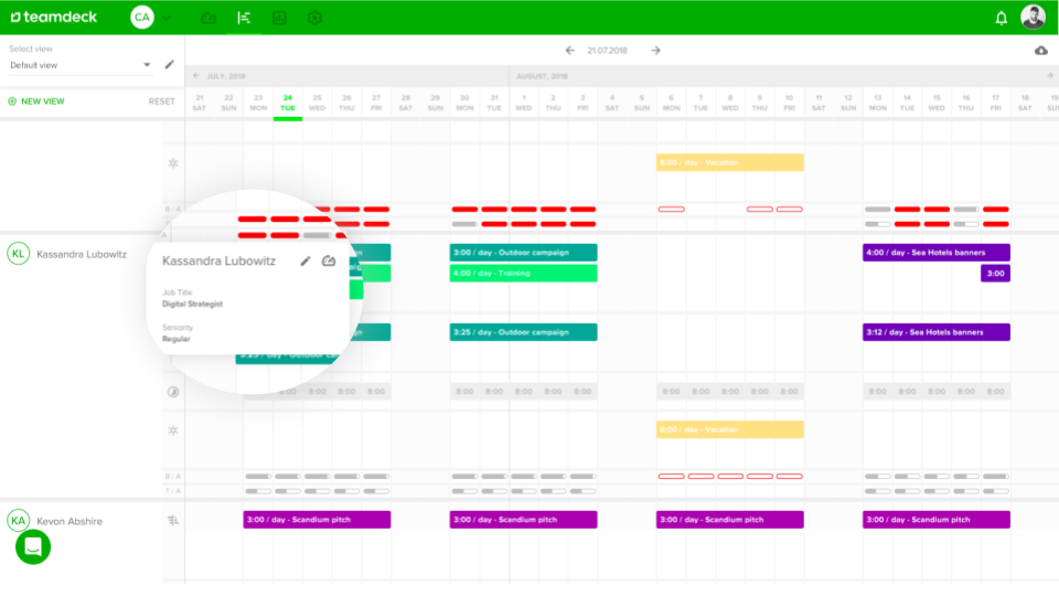 Software de gerenciamento de recursos de marketing oferecido pela Teamdeck.io